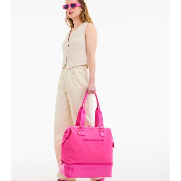 NWT BEIS THE MINI WEEKENDER IN BARBIE PINK - Picture 15 of 17